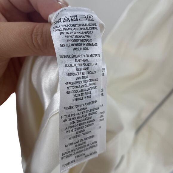 French Connection‎ Size 8 New Moon Beaded White Mini Dress Lined NWT - Picture 11 of 13